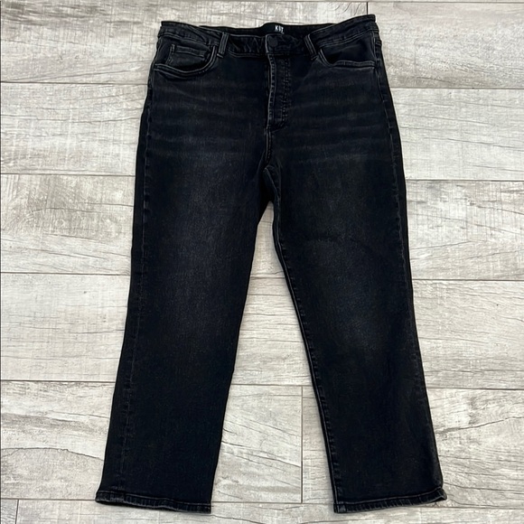 Kut from the Kloth Rosa High-Rise Vintage Crop Straight Leg Jean Size 14 - Picture 2 of 15